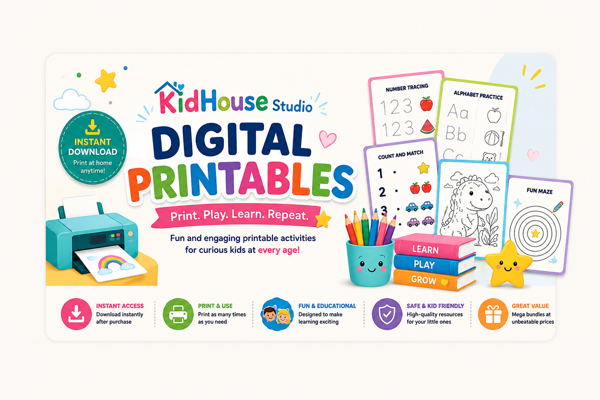 Digital Printables
Print. Play. Learn. Repeat. ❤️