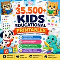 35,500+ Kids Educational Printables — Fun Learning, Worksheets & Activities